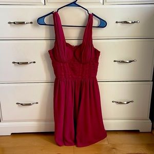 Women’s Size 6 Dress. Light wine/pink/red color. Sleeveless with straps.